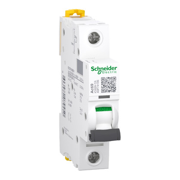 Schneider 6A Single Pole Miniature Circuit Breaker, Compact ELCB Rated 6A for Circuit Protection, Suitable for Small Load Whole-Home Safety